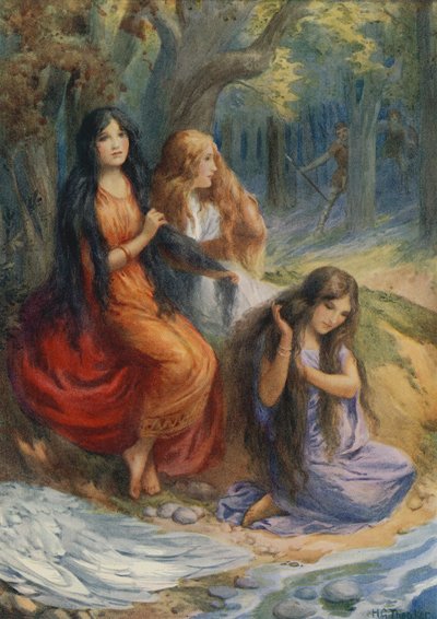 Hladgrun, Olrun and Alvit, from 