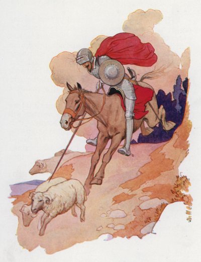 Illustration for Don Quixote by Harry George Theaker