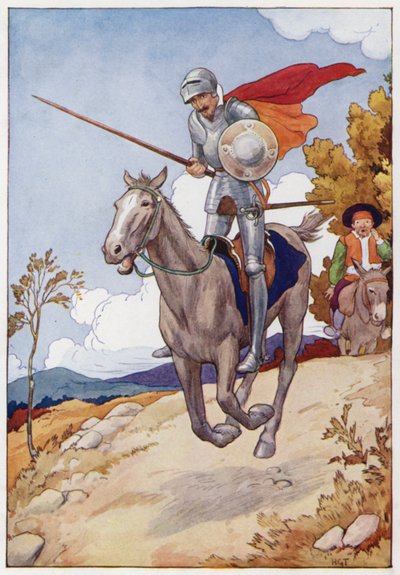 Illustration for Don Quixote by Harry George Theaker
