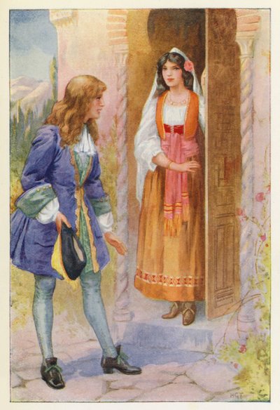 Ruyz de Alarcon and the Rose of the Alhambra by Harry George Theaker