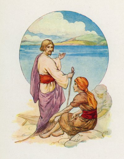 "Simon Peter and Andrew, come! Follow Me!" by Harry George Theaker