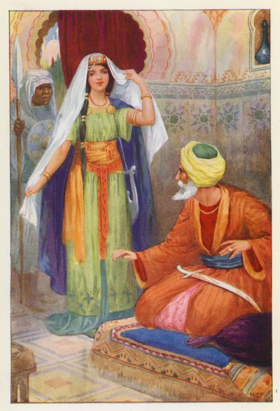 The Beautiful Captive and Aben Habuz by Harry George Theaker