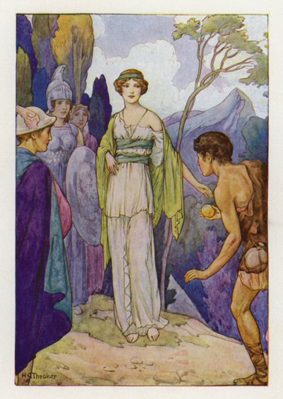The Judgement of Paris by Harry George Theaker
