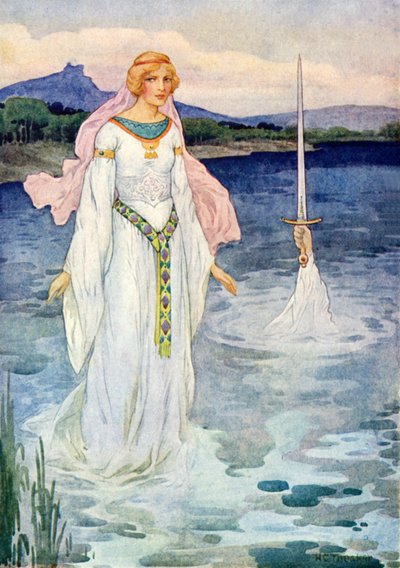 The sword and the Lady of the Lake by Harry George Theaker