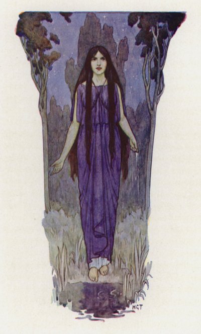 There in the silence of the woods Medea would stand by Harry George Theaker