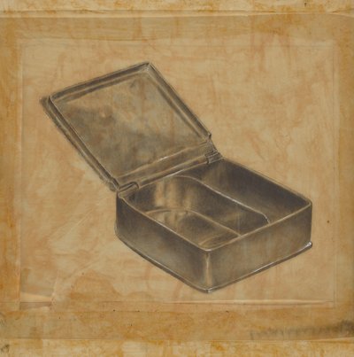 Pewter Box with Two Compartments by Harry Goodman