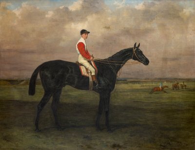 Chippendale-A Racehorse with jockey up on Newmarket Racecourse by Harry Hall