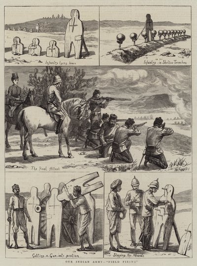 Our Indian Army, Field Firing by Harry Hamilton Johnston