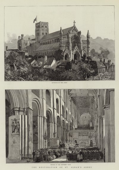 The Restoration of St Albans Abbey by Harry Hine