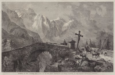 Morning in the Viescher Thal, Going up to the High Pasturage by Harry John Johnson