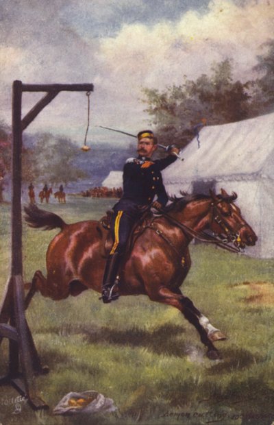 British Soldier of the 10th Hussars Lemon Cutting by Harry Payne