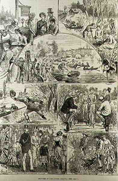 Sketches at the Henley Regatta, from The Illustrated London News by Harry after Furniss