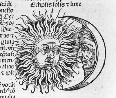 Eclipse described by Hartmann Schedel in the Nuremberg Chronicle by Hartmann Schedel