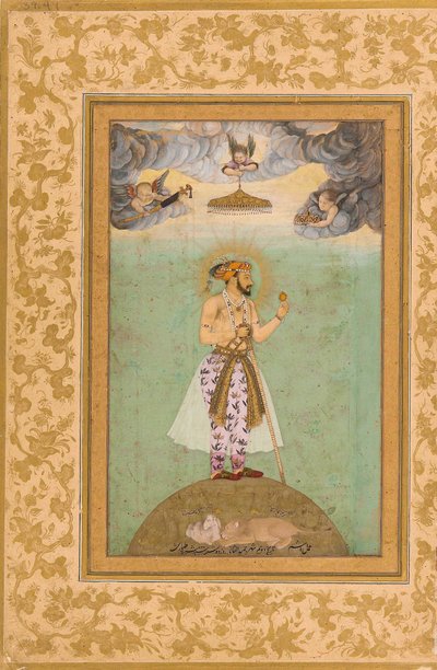 The Emperor Shah Jahan Standing Upon a Globe by Hashim