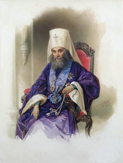 Portrait of the Metropolitan Filaret of Moscow by Hau