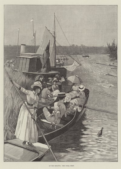 At the Regatta, the Final Heat by Hector Caffieri