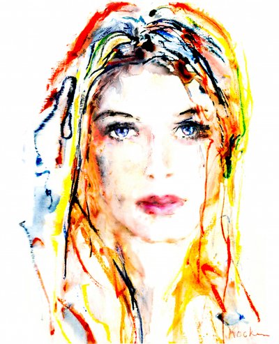 Vibrant Woman Portrait by Hein Kocken