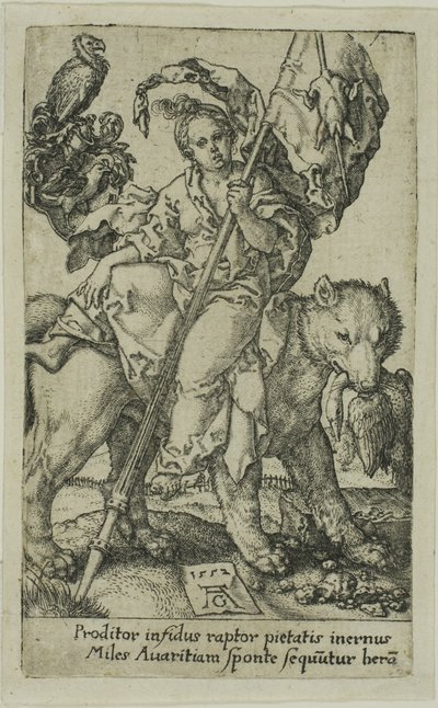 Avarice, from the Vices by Heinrich Aldegrever