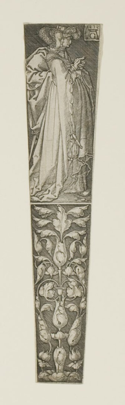 Dagger Sheath with a Young Couple Above by Heinrich Aldegrever