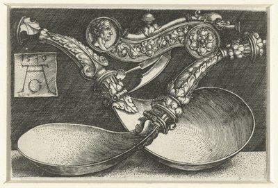 Design for Two Spoons and a Whistle by Heinrich Aldegrever