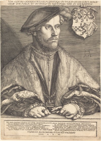 Wilhelm V, Duke of Julich, Cleve and Berg by Heinrich Aldegrever