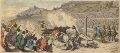Chariot Racing at the Olympic Games in Ancient Greece by Heinrich Leutemann