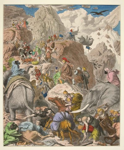 Hannibal Crossing the Alps by Heinrich Leutemann