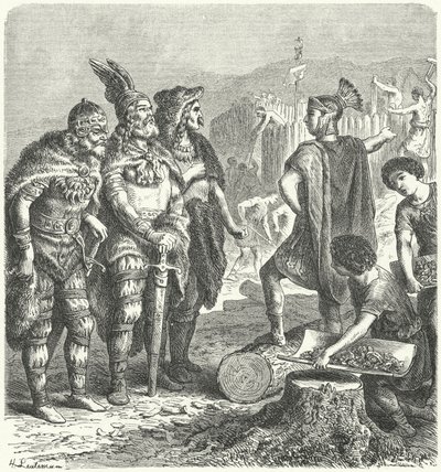 The Roman general Stilicho negotiating with the Goths, c400 by Heinrich Leutemann