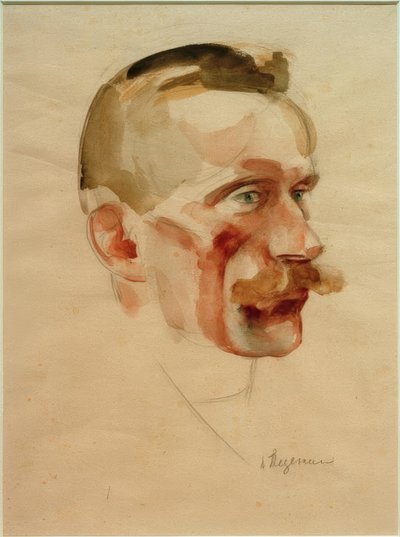 Portrait of Wilhelm Werner, circa 1926 by Heinrich Stegemann