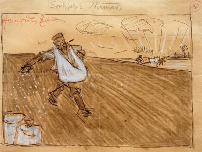 Korl Sowing, Vadding Plowing by Heinrich Zille