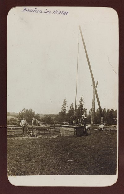 First World War: the Ukraine in the years 1914-1916 during the invasion of the German army. A well by Heldenfriedhof Dsessentniki (attr. to)