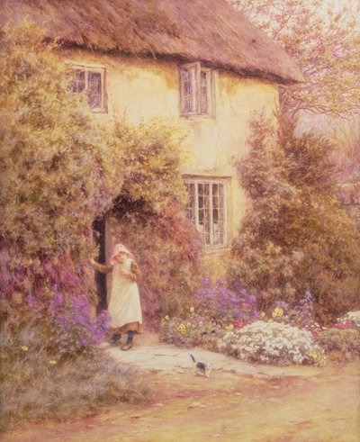 A Cottage Door by Helen Allingham