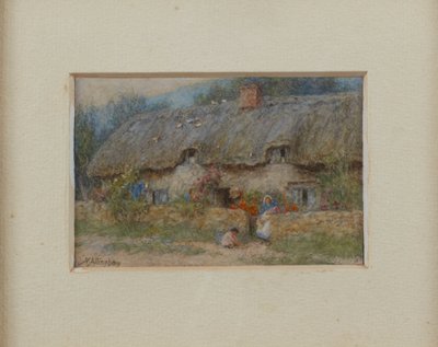 Grey Thatched Cottage by Helen Allingham