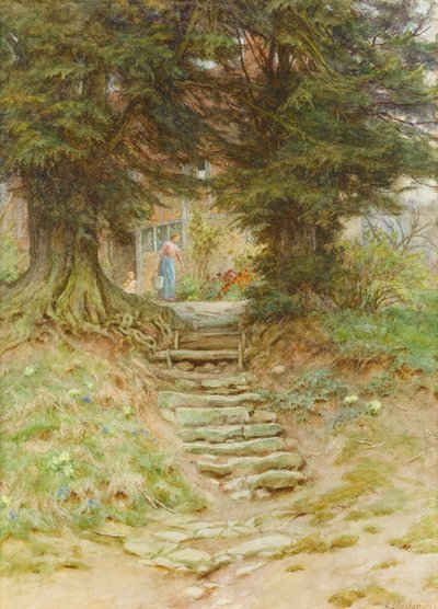 Springtime at Crocken Hill, Kent by Helen Allingham