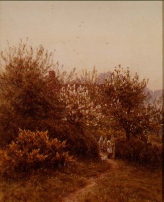 The Orchard in Spring by Helen Allingham