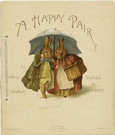 Illustration to A Happy Pair by Frederick Weatherly by Helen Beatrix Potter