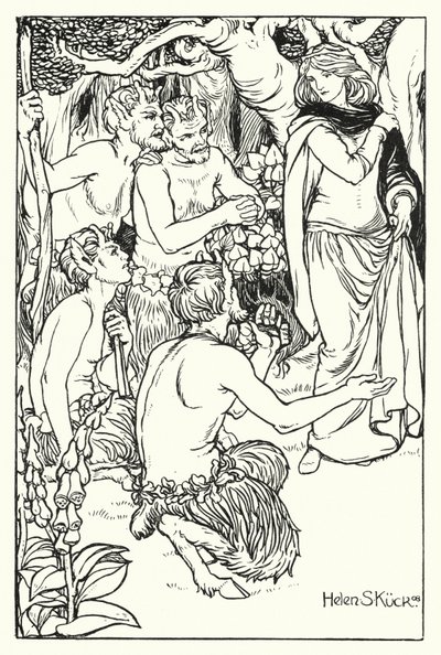 Una is rescued by the Satyrs by Helen S. Kuck