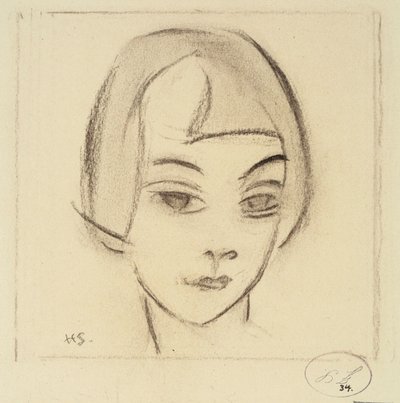Head of a Girl (Vignette, Karin) by Helene Schjerfbeck
