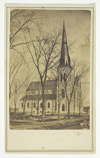Untitled (church with pointed spire) by Hendee