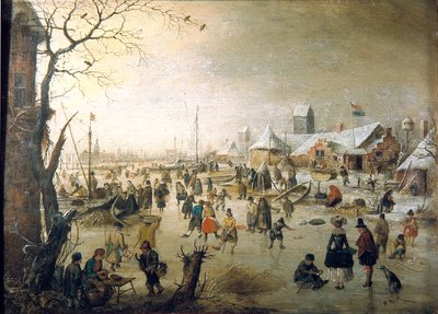 A Scene on the Ice by Hendrick Avercamp