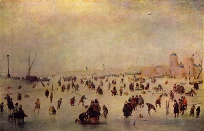Skating Scene by Hendrick Avercamp