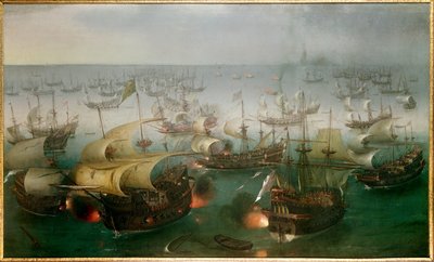 The Invincible Armada against the English Fleet: 