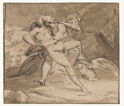 Jupiter Embraces Io by Hendrick Goltzius (school of)