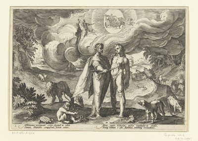 Prometheus Giving Fire to Man (series title: Ovid