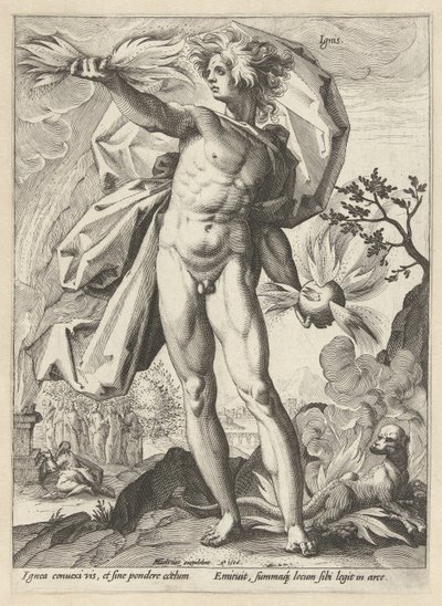 Fire (The Four Elements) by Hendrick Goltzius (workshop of)