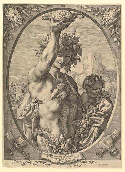 Bacchus by Hendrick Goltzius
