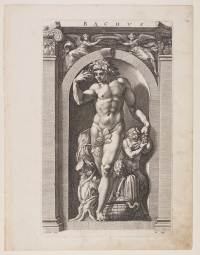 Bacchus, from Eight Pagan Gods by Hendrick Goltzius