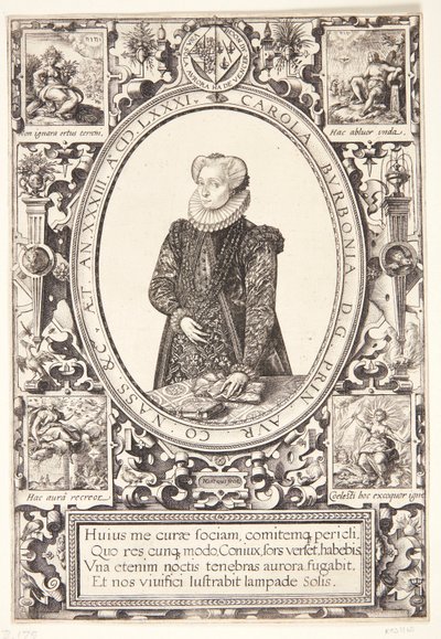 Charlotte of Bourbon by Hendrick Goltzius