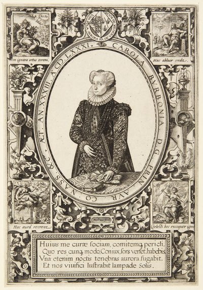 Charlotte of Bourbon by Hendrick Goltzius