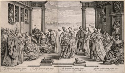 The Wedding of Antenor (Venetian Wedding) by Hendrick Goltzius